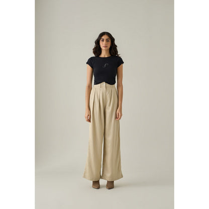 No Grey Area Navy Blue Moon Analemma Top