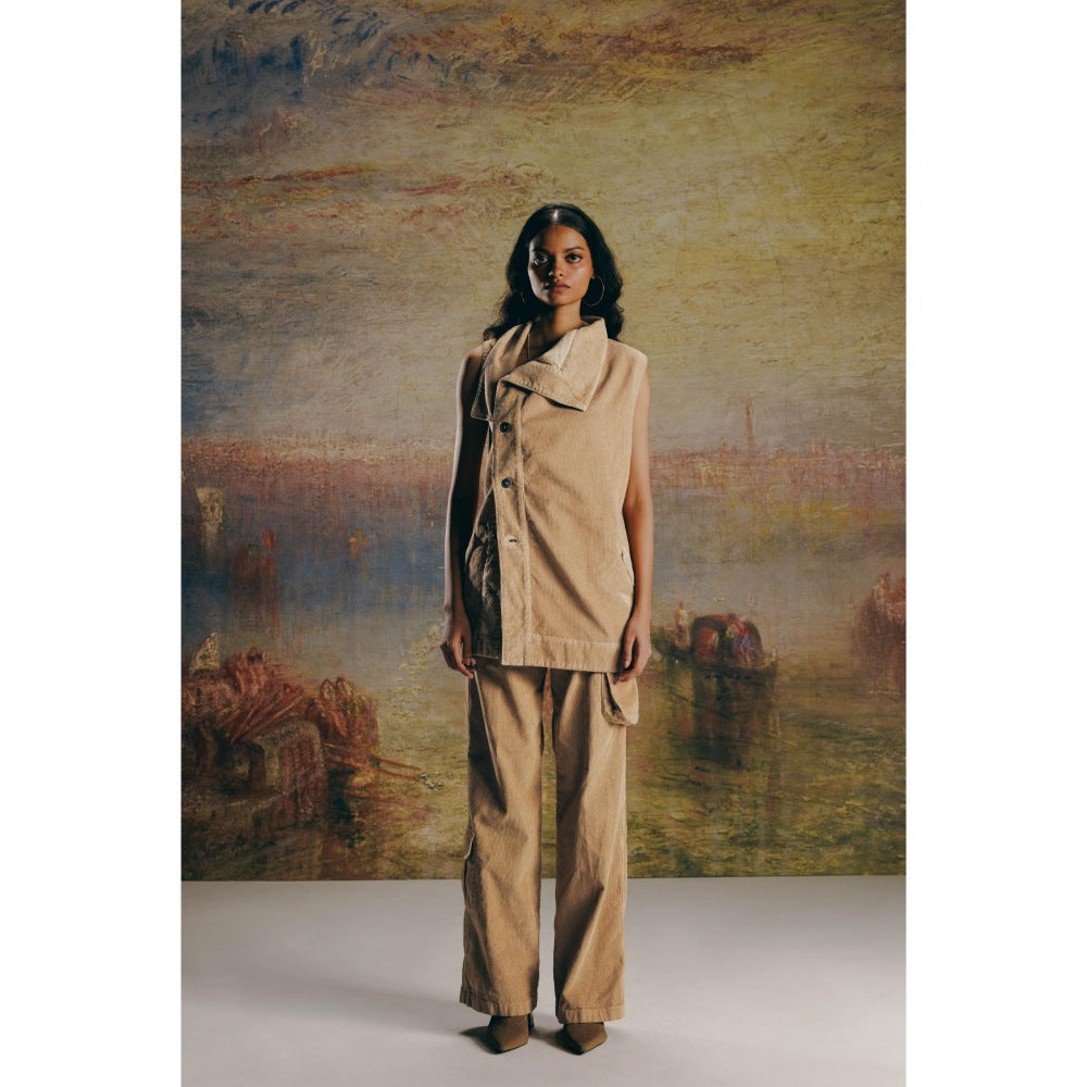 No Grey Area Stone Washed Corduroy Chore Overcoat