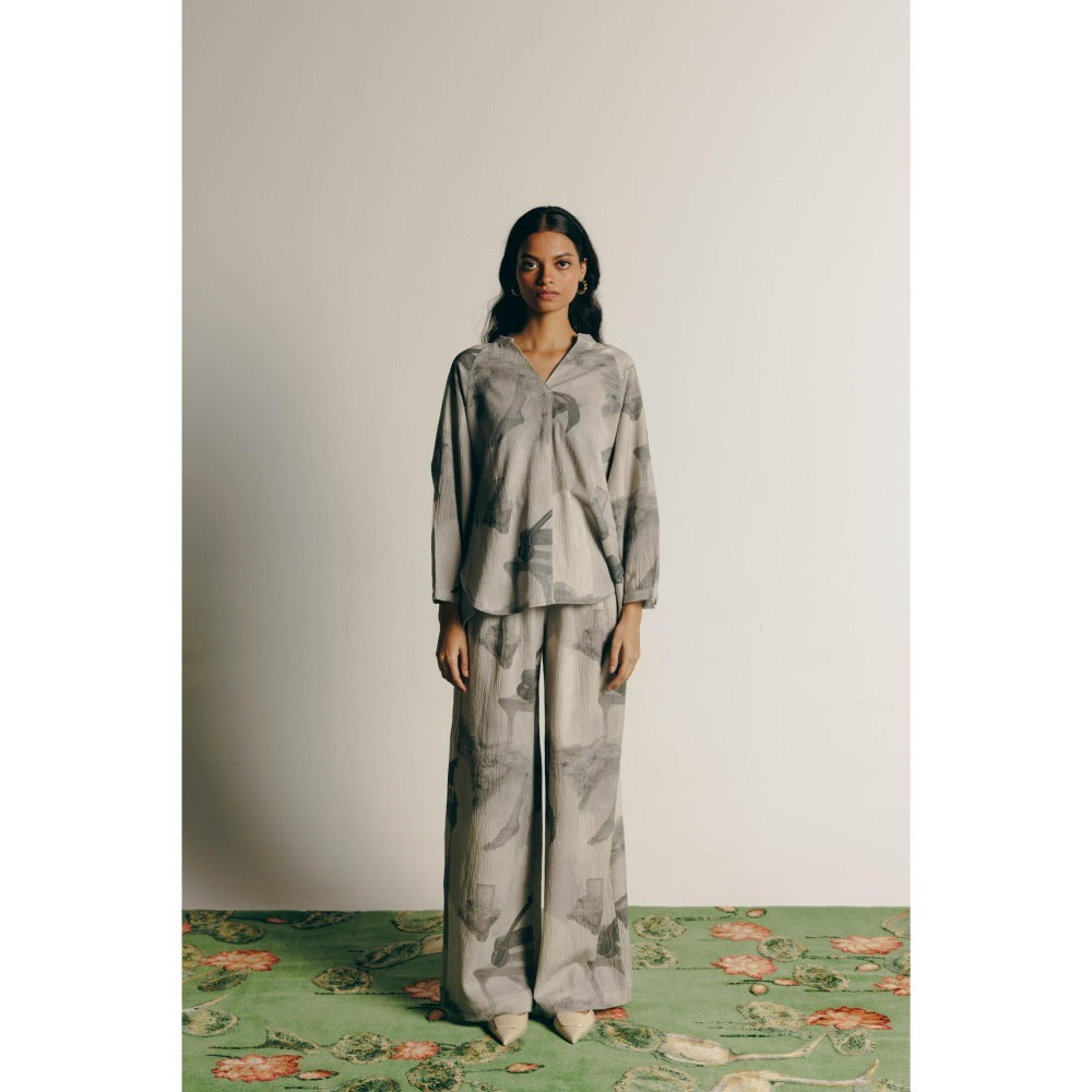 No Grey Area Surrealist Tunic Shirt