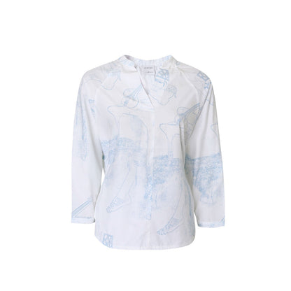 No Grey Area Surrealist Tunic Top