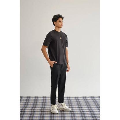 No Grey Area Vintage Jali T-Shirt In Black