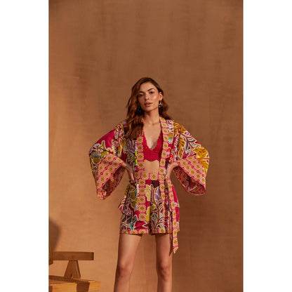 NOIB Thea Kaftan Into The Wild with Belt (Set of 2)