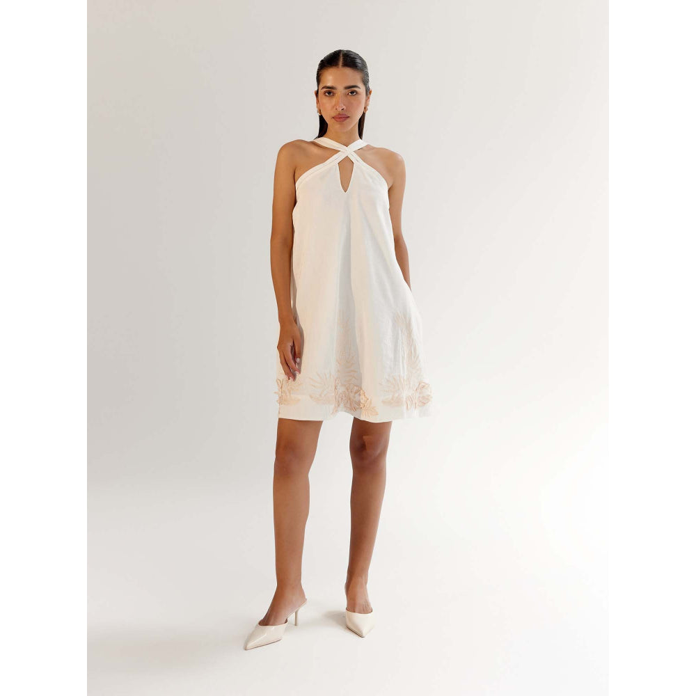 NOIB Aida Mini Dress - White