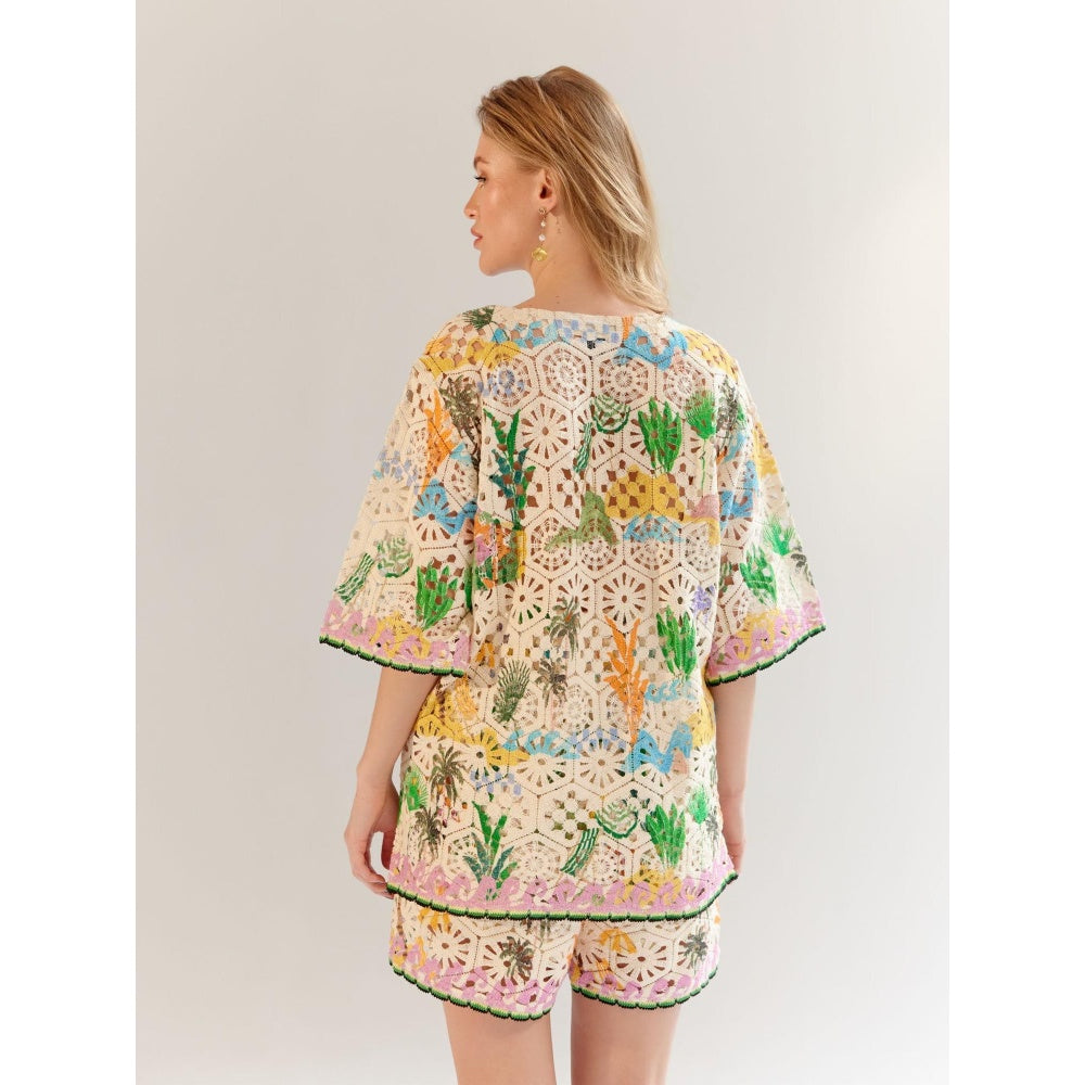 NOIB Muti Coloured Deya Cotton Shorts