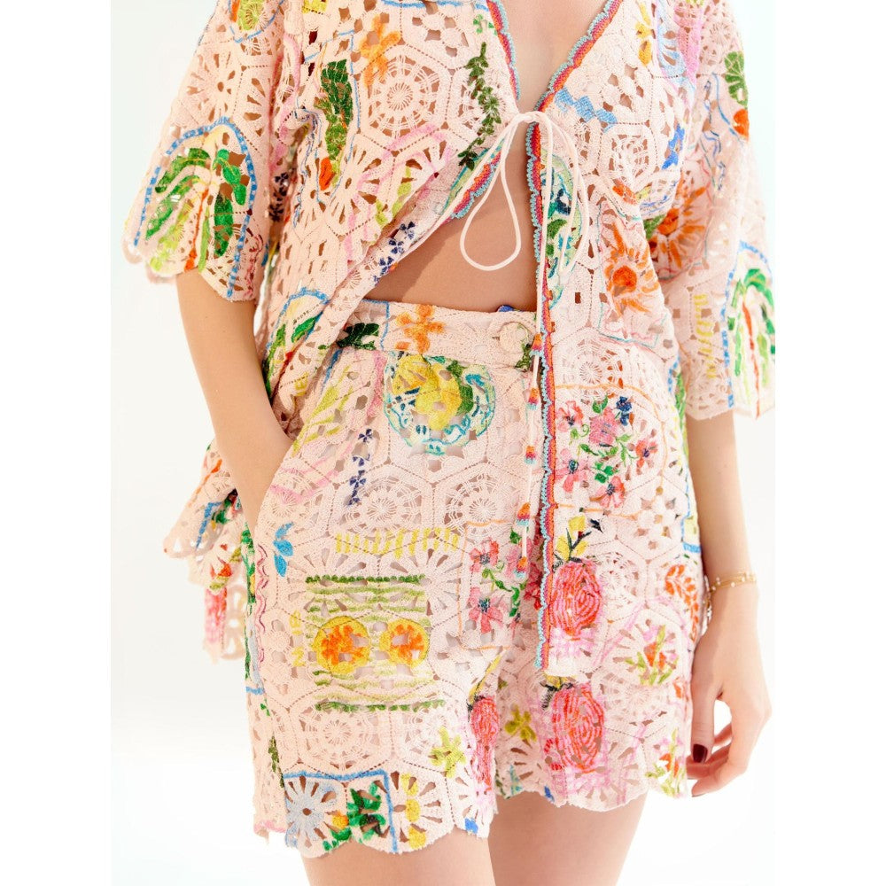 NOIB Muti Coloured Deya Cotton Shorts