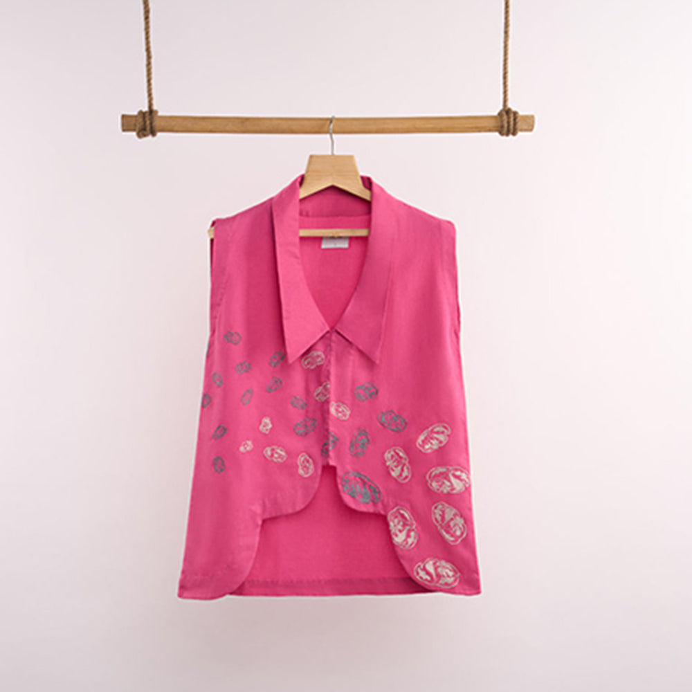 nona Lehr Asymmetric Shirt-Pink