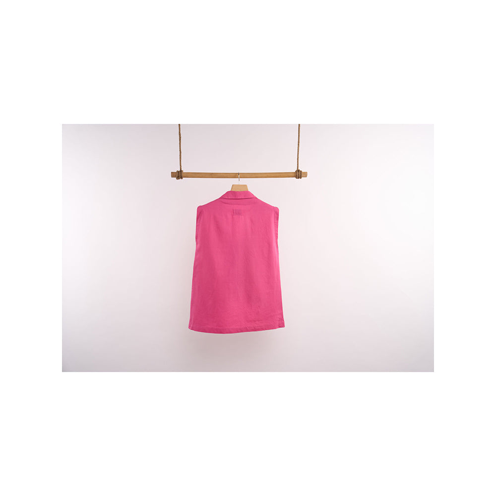 nona Lehr Asymmetric Shirt-Pink
