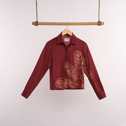 nona Lehr Regular Shirt-Rust