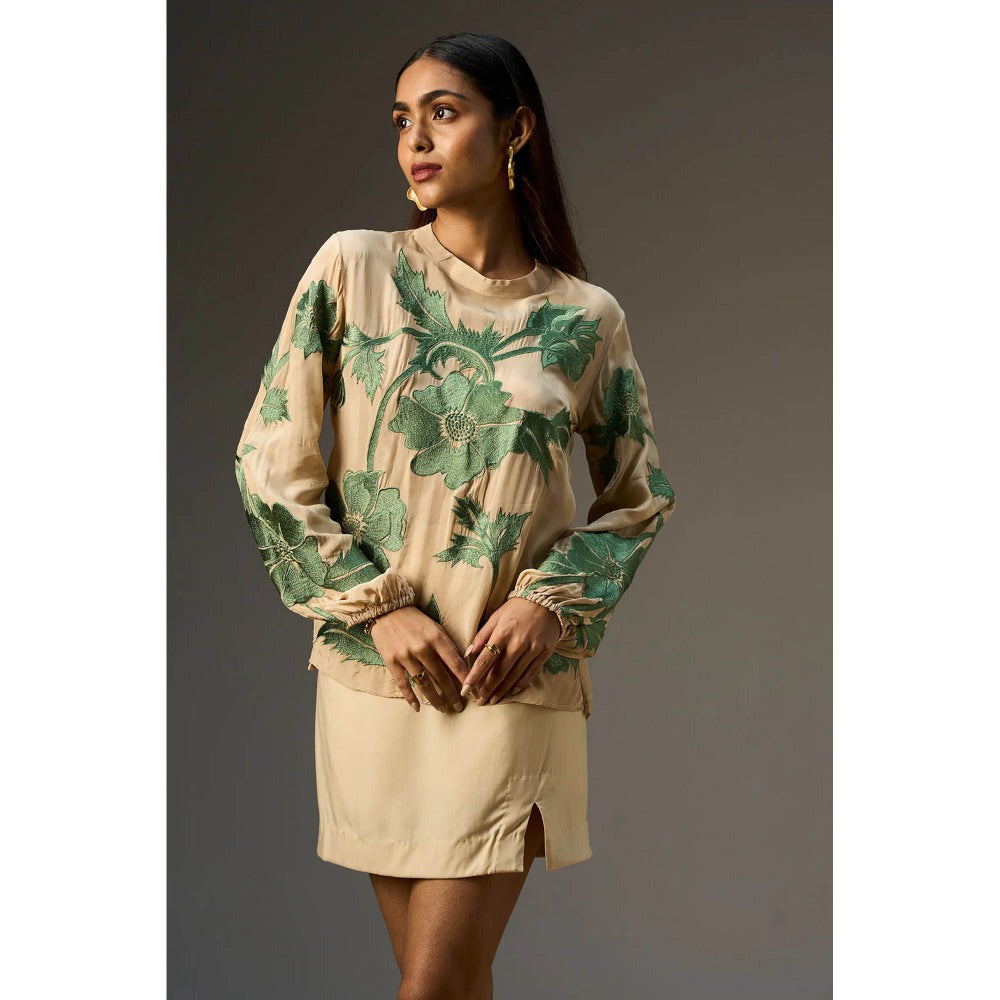 nona Beige Lehr Regular Top