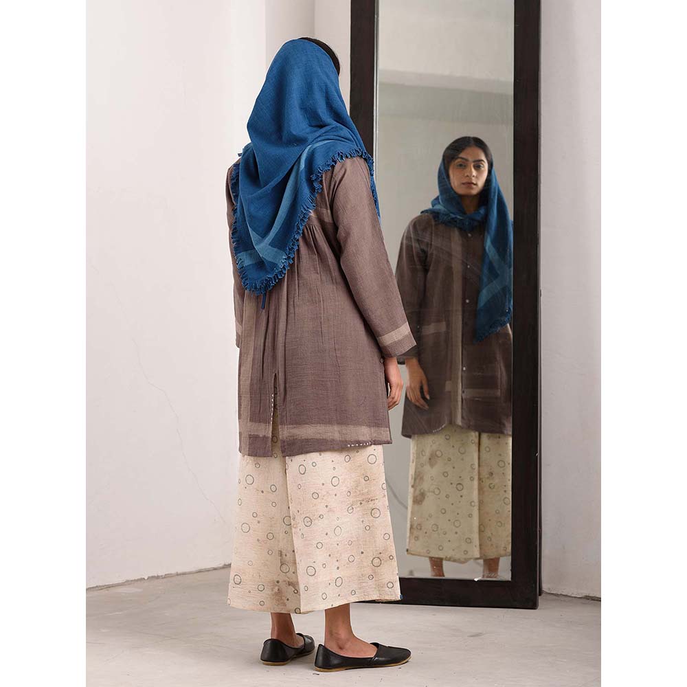 JAYATI GOENKA Blue Solid Scarf