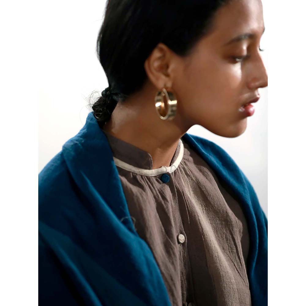 JAYATI GOENKA Blue Solid Scarf