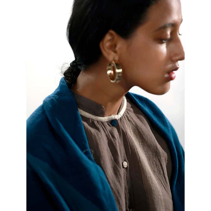 JAYATI GOENKA Blue Solid Scarf