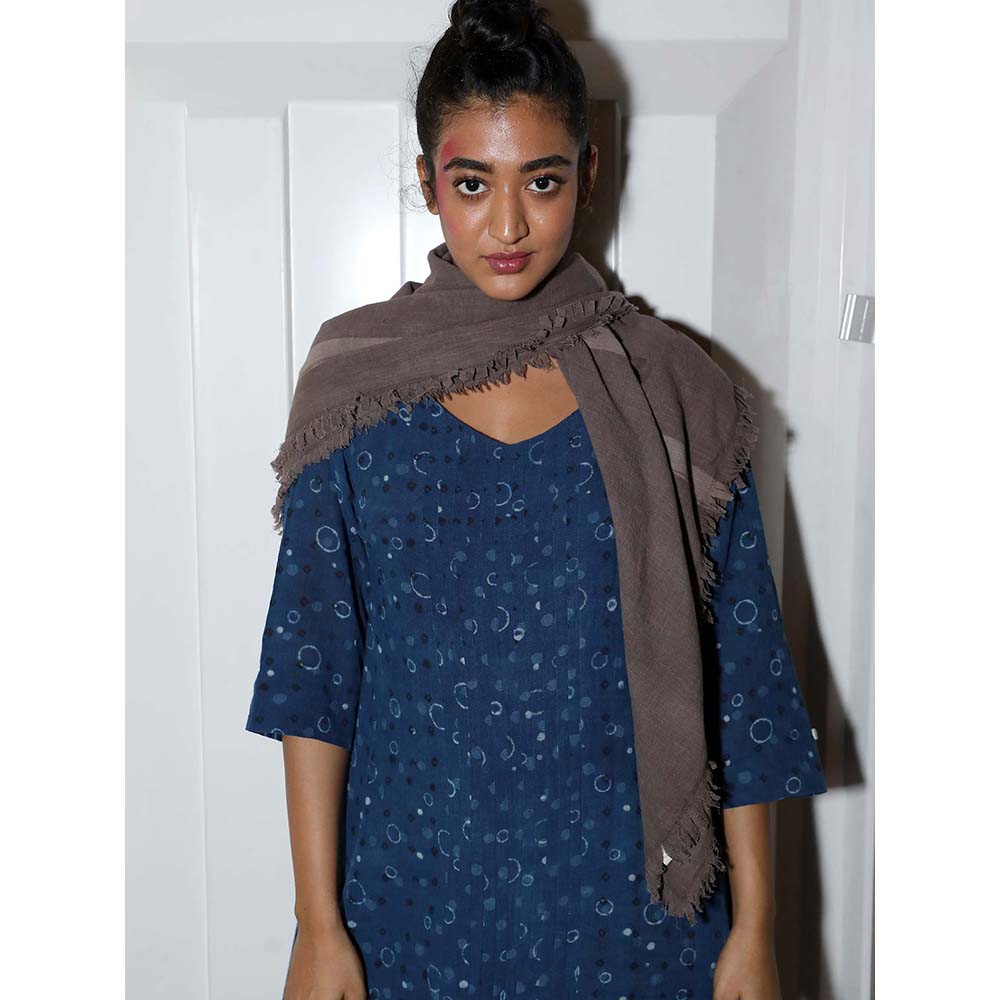 JAYATI GOENKA Taupe Solid Scarf