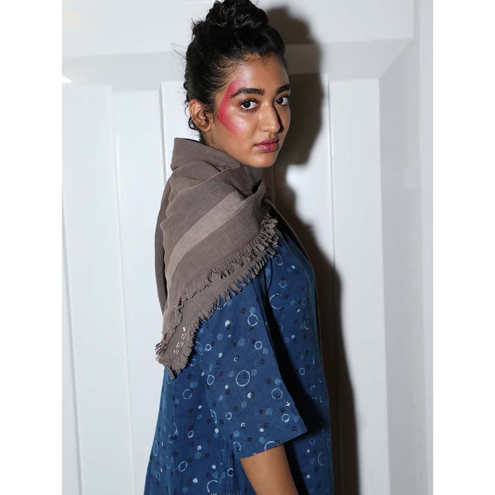 JAYATI GOENKA Taupe Solid Scarf