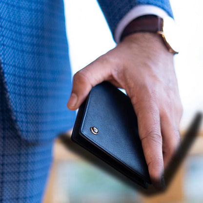 Lapis Bard Blue Stanford Money Clip Evening Wallet