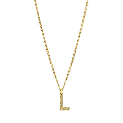 MNSH Minimalistic Initial L Necklace