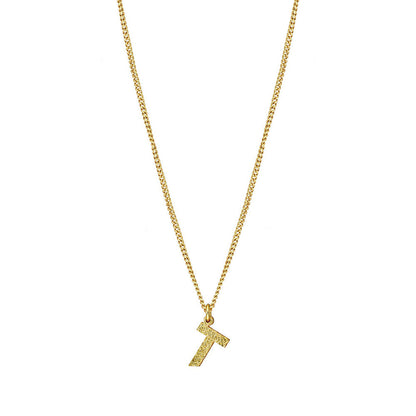 MNSH Minimalistic Initial T Necklace