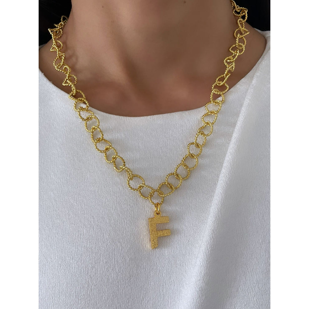 MNSH Signature Initial F Necklace