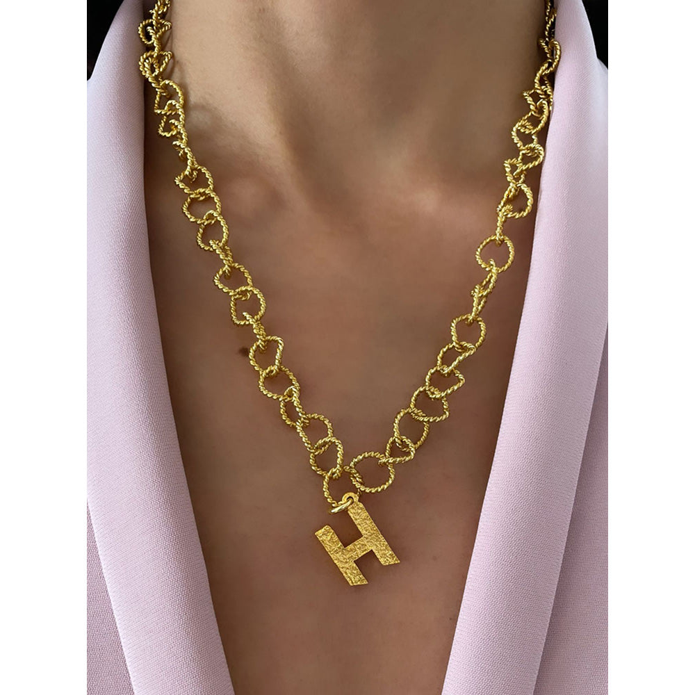 MNSH Signature Initial H Necklace