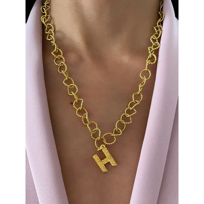 MNSH Signature Initial H Necklace