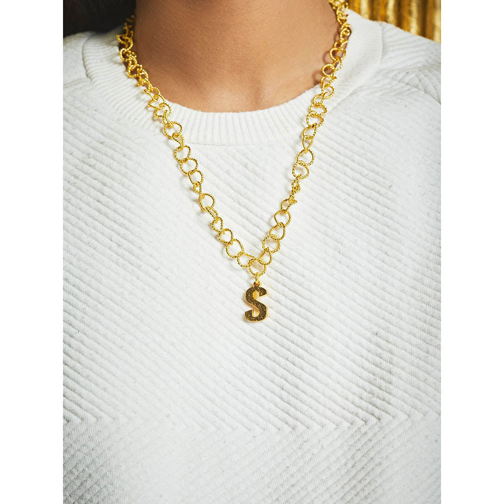 MNSH Signature Initial S Necklace