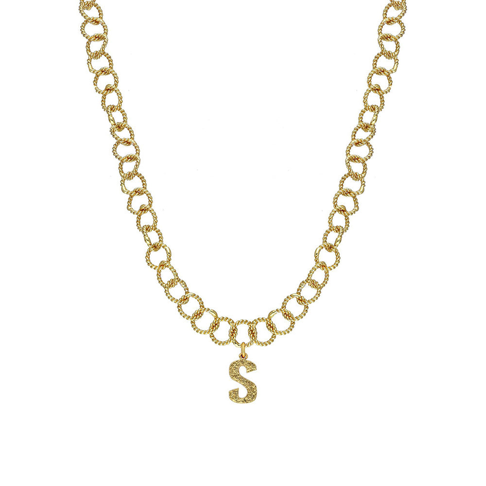 MNSH Signature Initial S Necklace