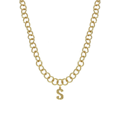 MNSH Signature Initial S Necklace