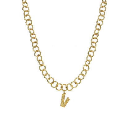 MNSH Signature Initial V Necklace