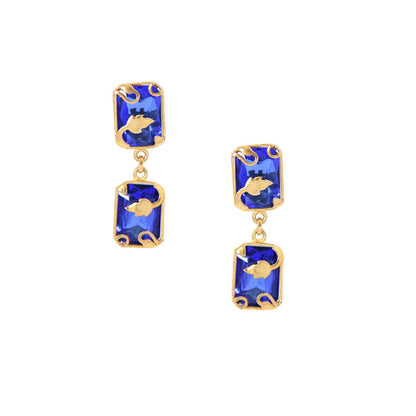 ORNAMAAS Gold Vine Leaf Earring