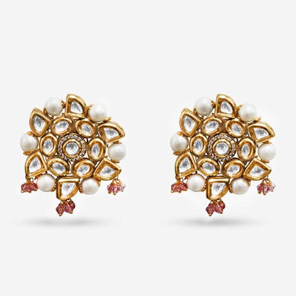 Prerto Gold Plated Multi-Colour Ayira Earrings