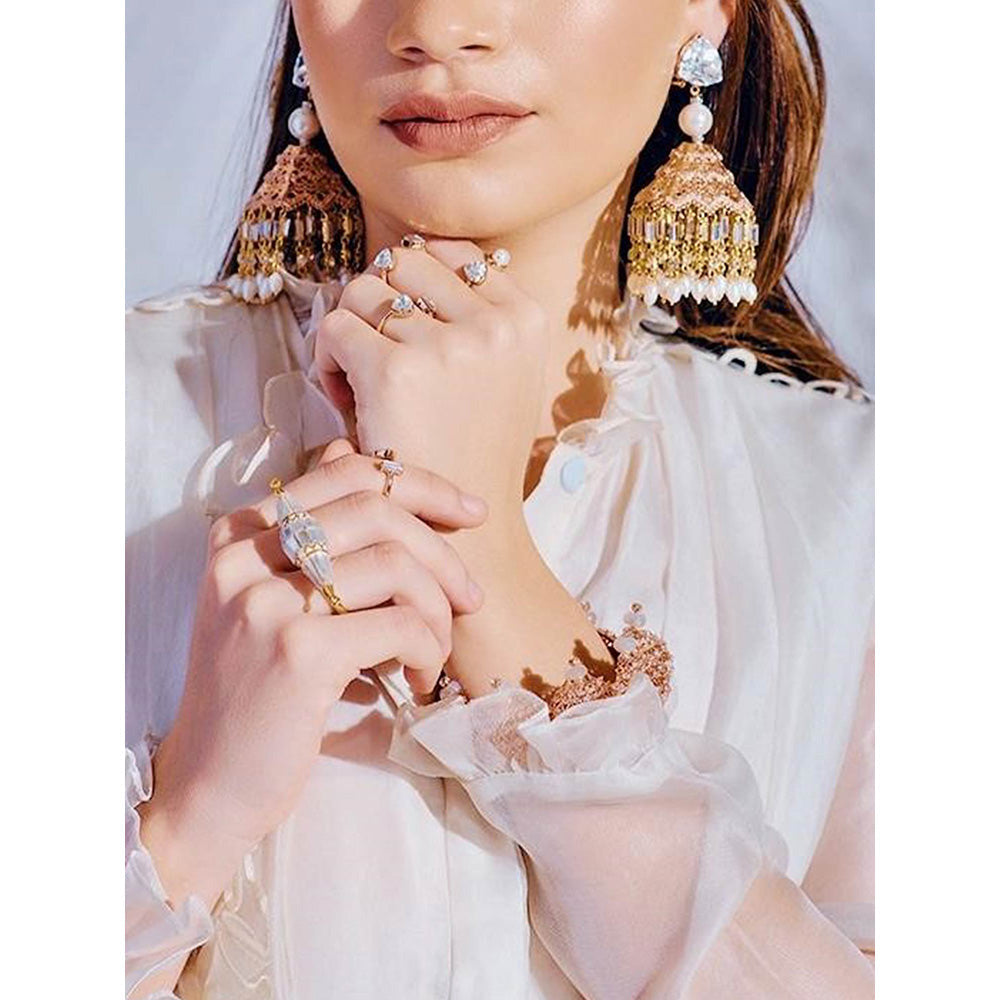 Prerto Gold Plated Lahela Earrings