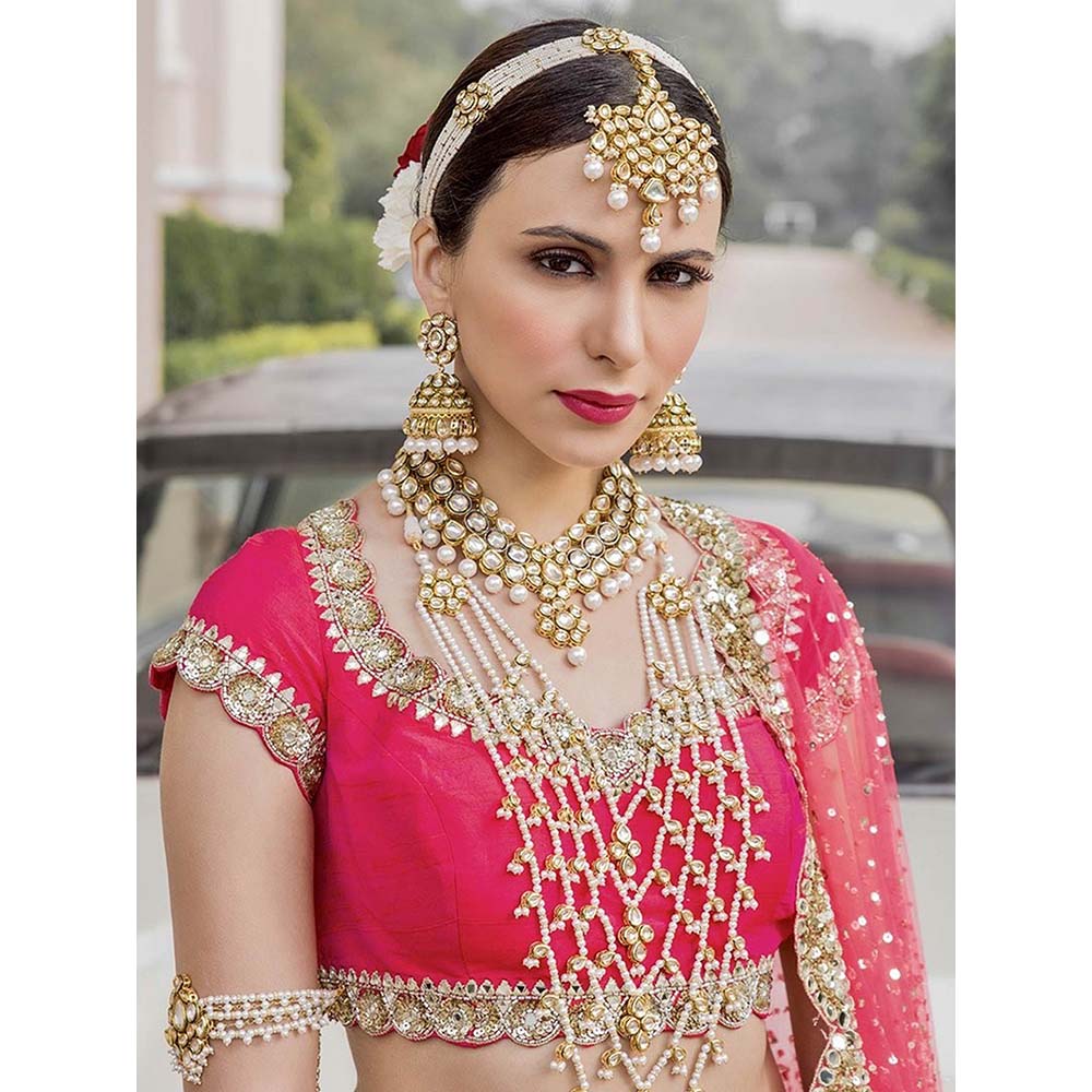Prerto Gold Plated Sahar Choker Necklace