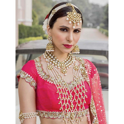 Prerto Gold Plated Sahar Choker Necklace