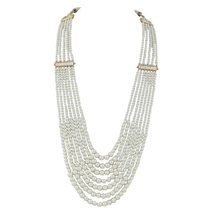 RIANA JEWELLERY Only White Pearl Maala