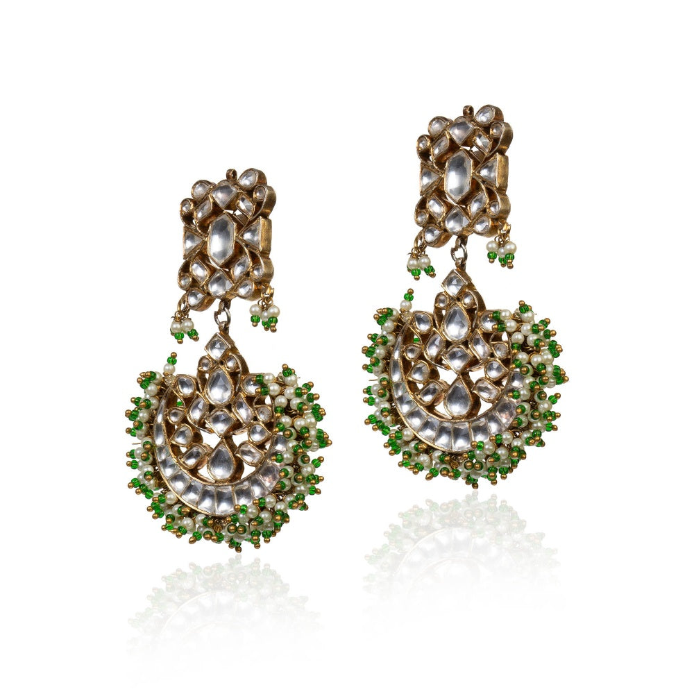 RIANA JEWELLERY Chand Shaped Earrings