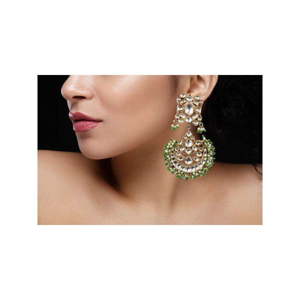 RIANA JEWELLERY Chand Shaped Earrings