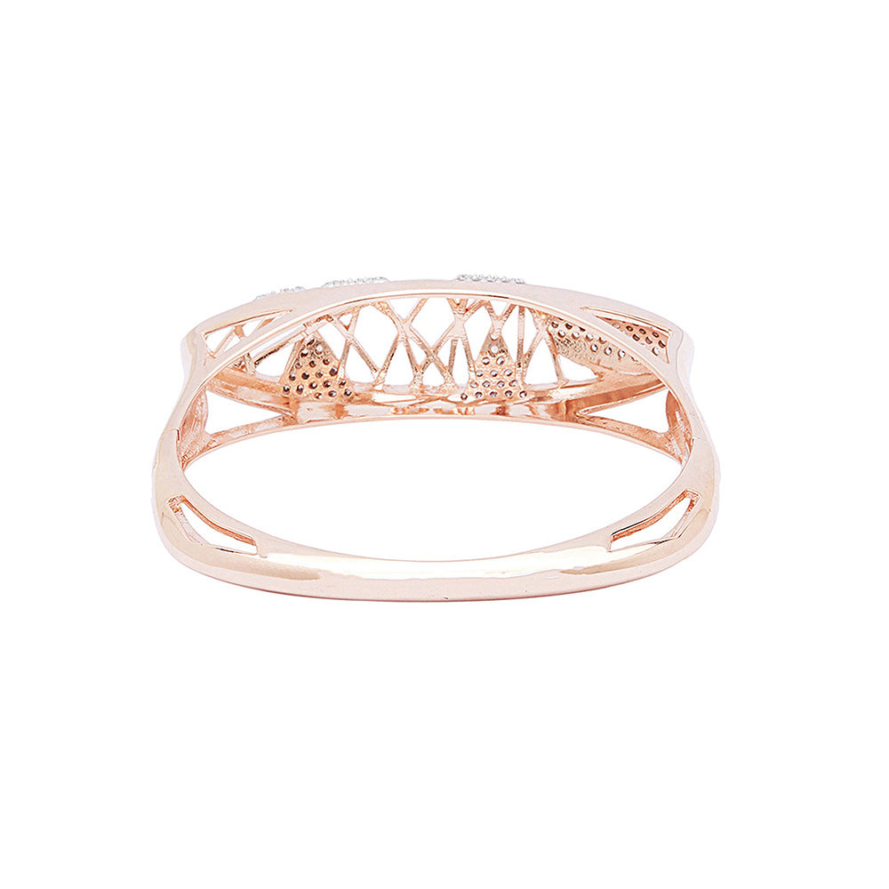 Shaze Rose Gold Oval Bracelet
