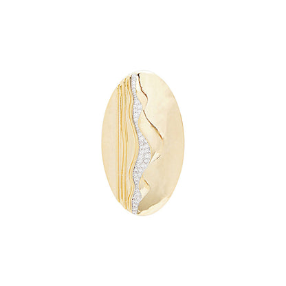 Shaze Gold O Brooch