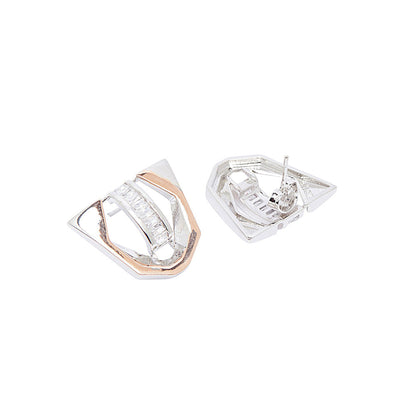 Shaze Multi-Color Symmetry Earrings