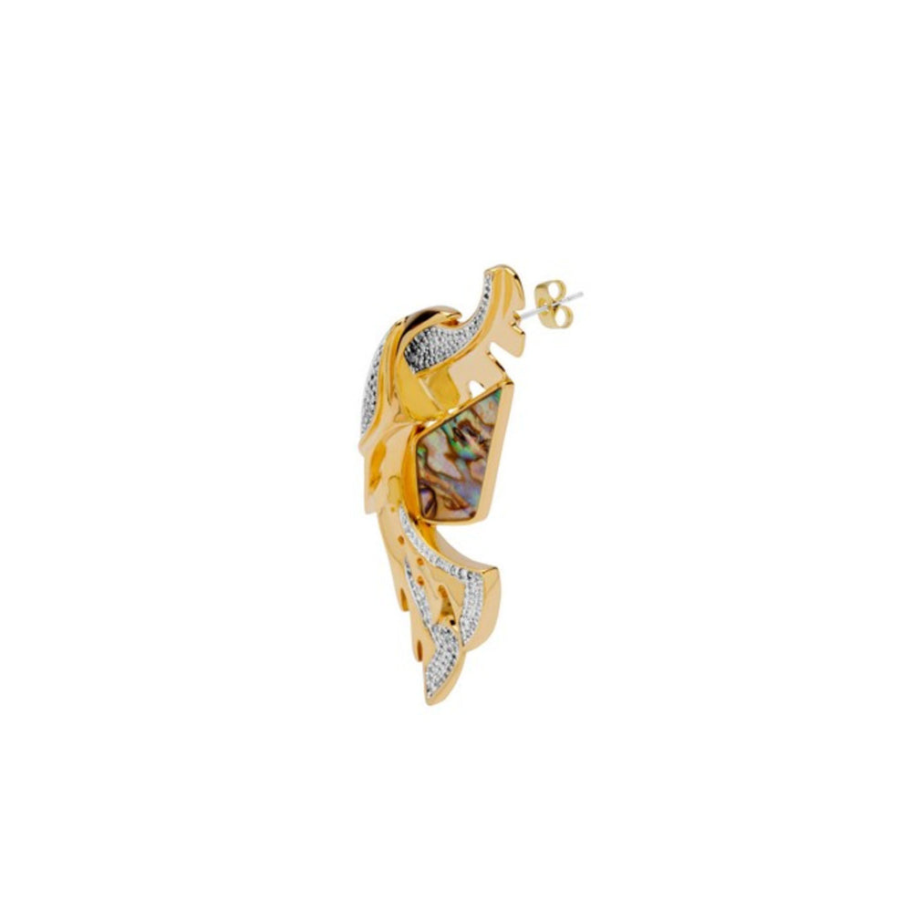Shaze Angular Curve Earrings For Women