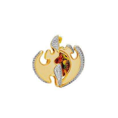 Shaze Dual Edged Earrings For Women