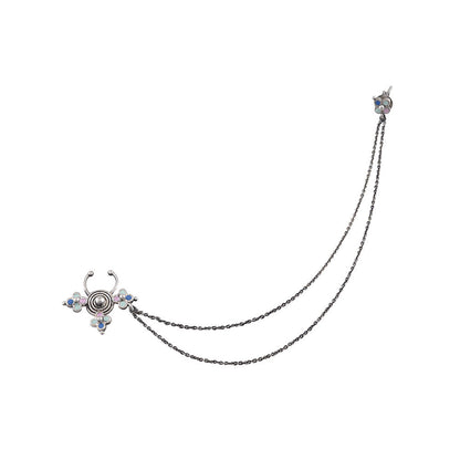 Tribe Amrapali Multi Enamel Chandrika Septum Ring With Earring