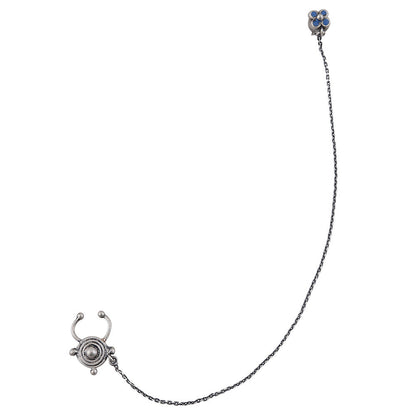 Tribe Amrapali Chandrika Coin Septum Ring With Earring