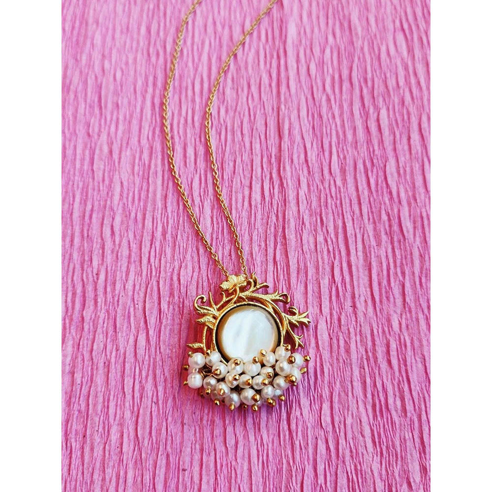 Zariin Gold Plated Hidden Secrets Pendent Necklace