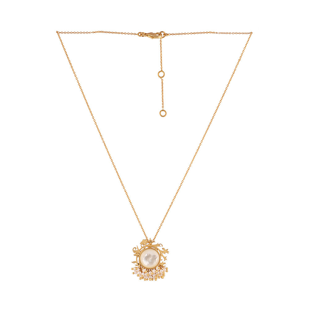 Zariin Gold Plated Hidden Secrets Pendent Necklace