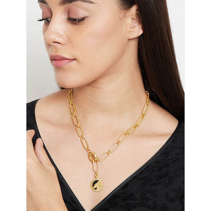 Zariin Gold Soul of the Ram Aries Zodiac Necklace