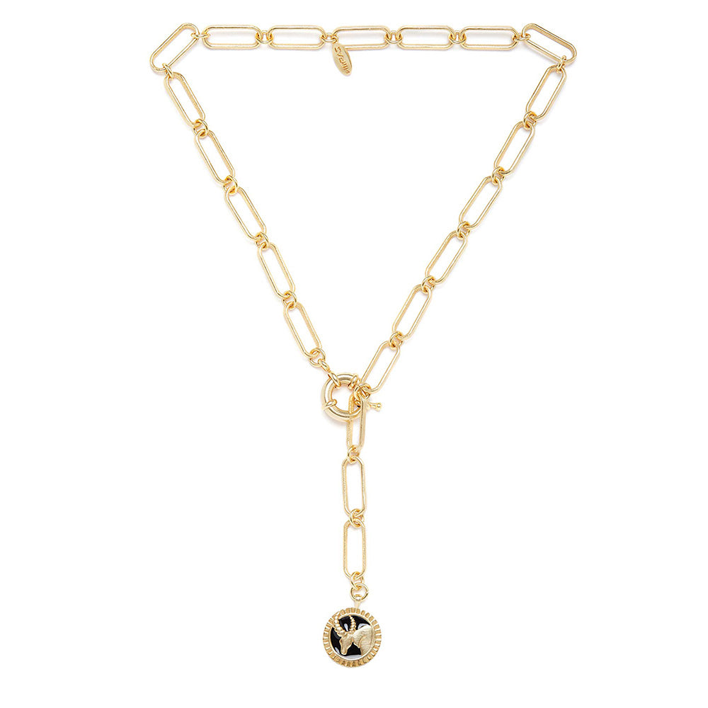 Zariin Gold Soul of the Bull Taurus Zodiac Necklace