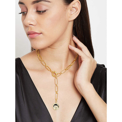 Zariin Gold Soul of the Twins Gemini Zodiac Necklace