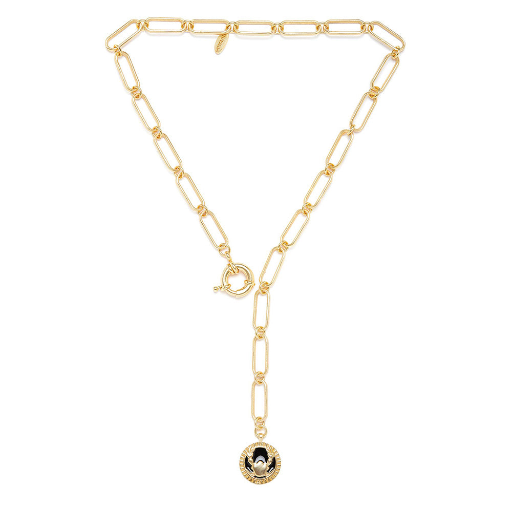 Zariin Gold Soul of the Crab Cancer Zodiac Necklace