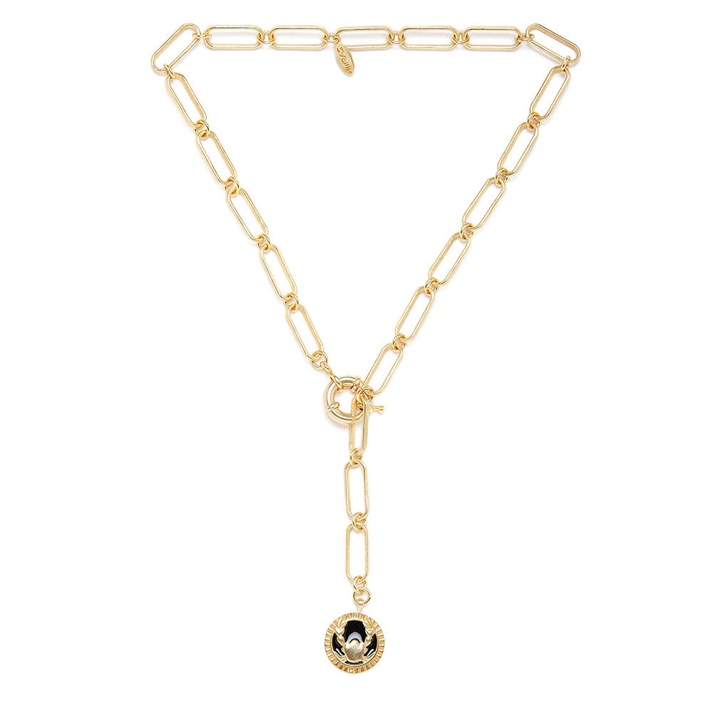 Zariin Gold Soul of the Crab Cancer Zodiac Necklace